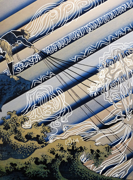 Camallonga, Pêcheurs d'Hokusai Camallonga, Pêcheurs d'Hokusai