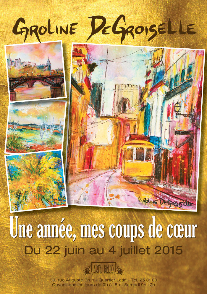 Caroline Degroiselle, Affiche expo Nouméa 2015 Caroline Degroiselle, Affiche expo Nouméa 2015