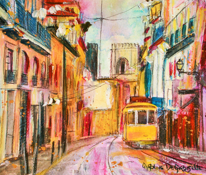Caroline Degroiselle, Lisboa colorida 3615-AQ-30x40 Caroline Degroiselle, Lisboa colorida 3615-AQ-30x40